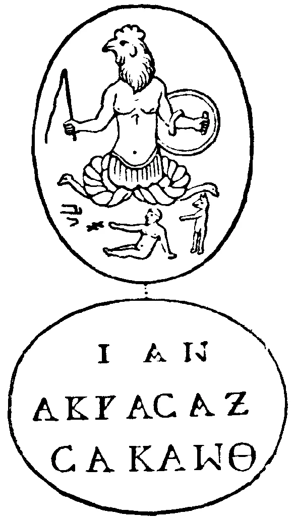 Abraxas amulet gem ancient Gnostic symbol still used in modern esoteric and neo-Gnostic traditions